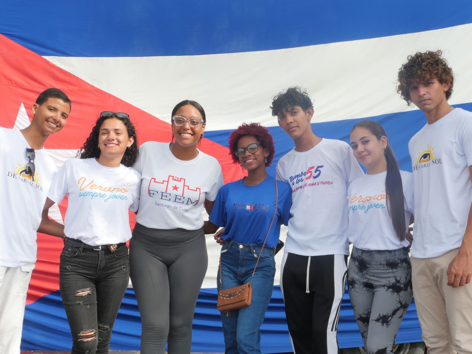 Los jóvenes en Birán